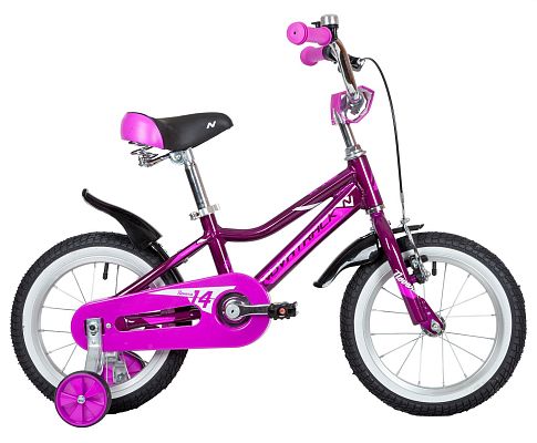 Велосипед детский Novatrack NOVARA 14" 9" 1 ск. фиолетовый 145ANOVARA.VL22 2022